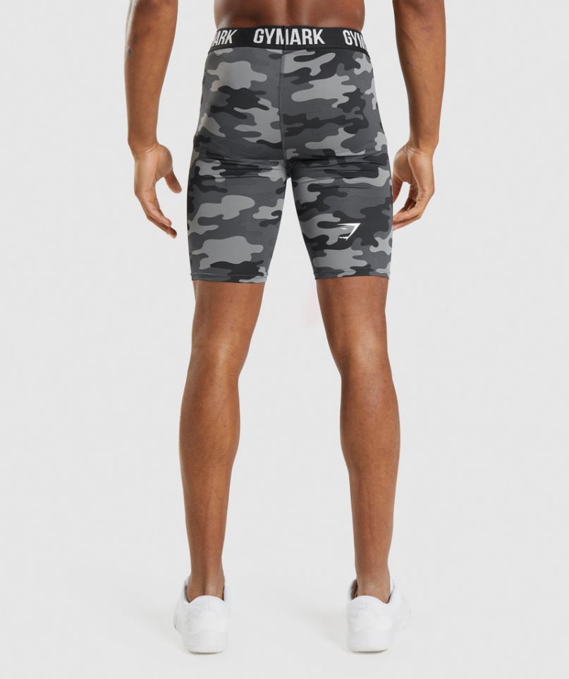 Men's Gymshark Element Baselayer Shorts Camo | NZ 9WGSNQ